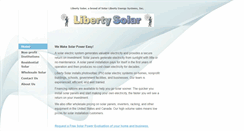 Desktop Screenshot of libertysolar.com